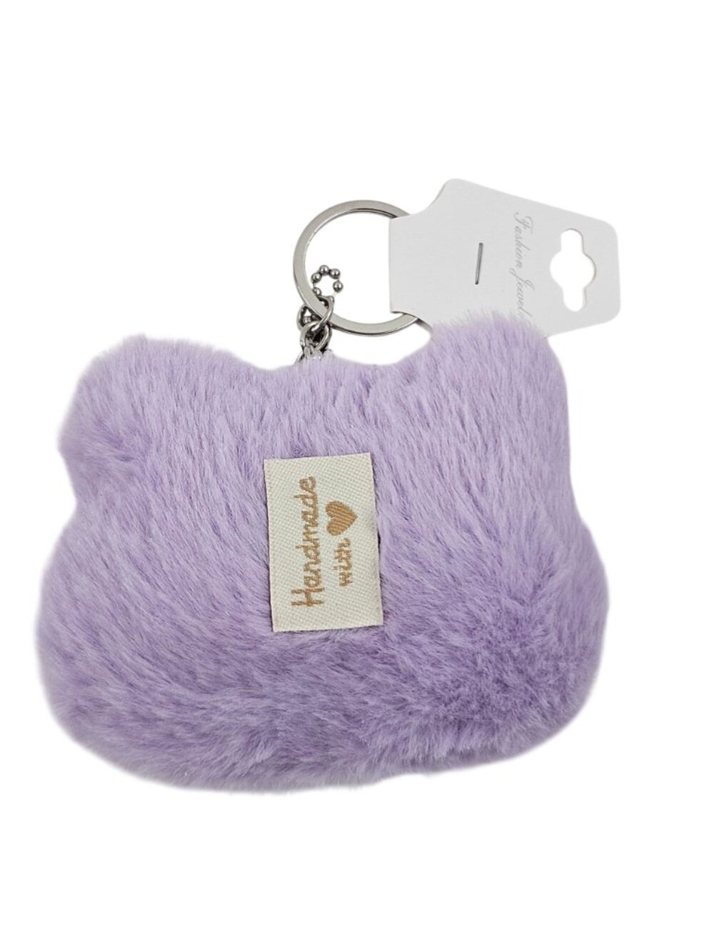 Kawaii Plush Animal Keychain Bear Cat Keyring Pastel Colors Lot of 5 Embroidered - Picture 10 of 10